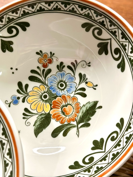Villeroy & Boch Discontinued Alt Amsterdam 4 Dinner Plates and 2 Small Bowls Set - Picture 8 of 11